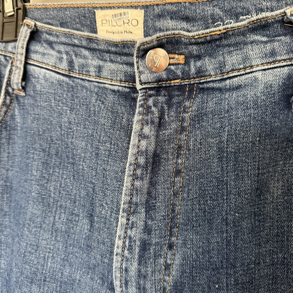 Anthropologie Pilcro Wide-Leg Jeans Women's SZ 33 Medium Wash High-Rise Baggy - Picture 4 of 8
